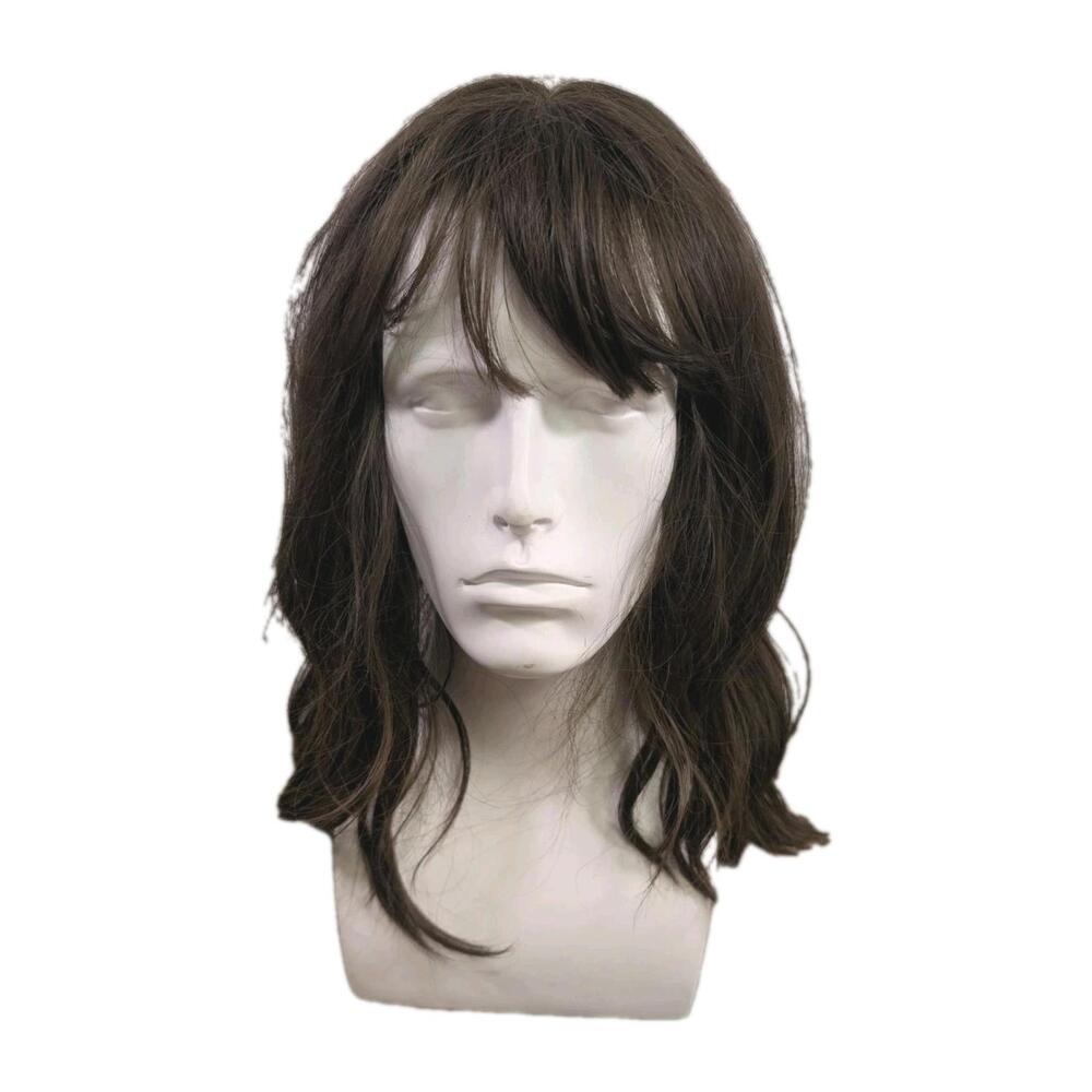 Medium Length‎ Chocolate Brown Synthetic Wavy Layered Wig